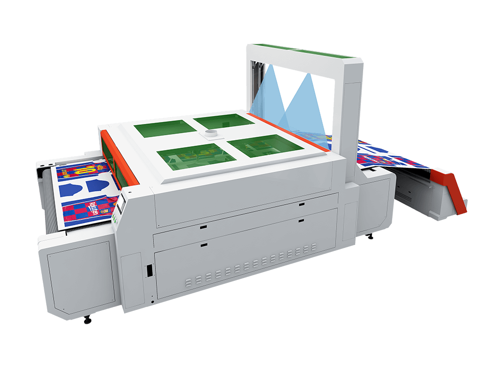 vision scanning laser cutting machine for sublimation