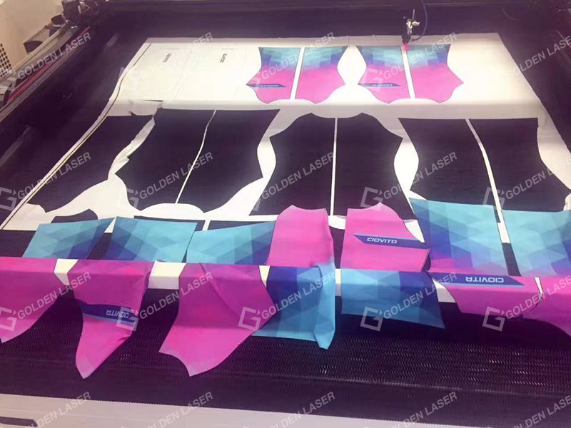 golden laser vision laser cutter for sublimation print