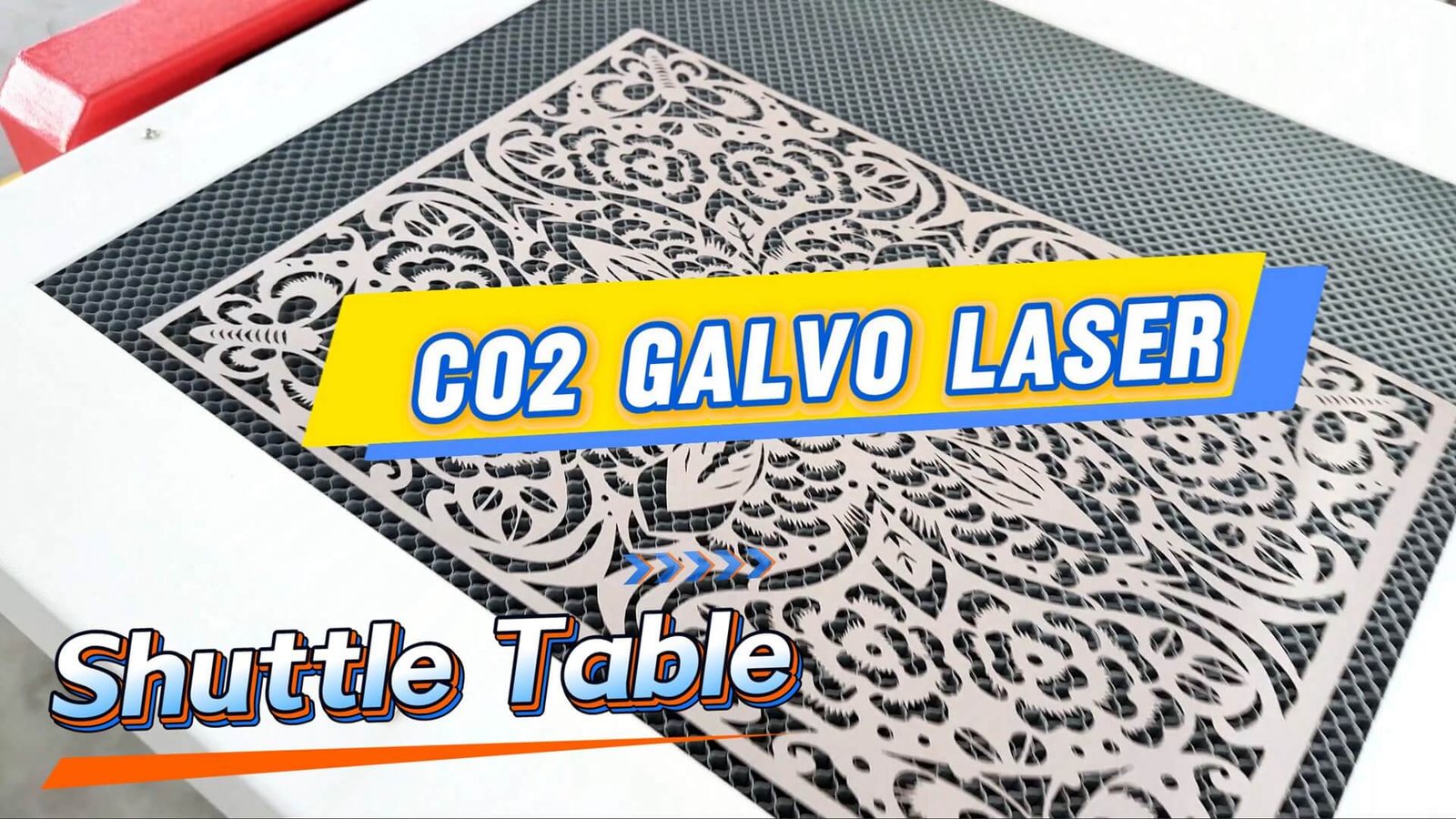 co2 galvo laser with shuttle table 9045