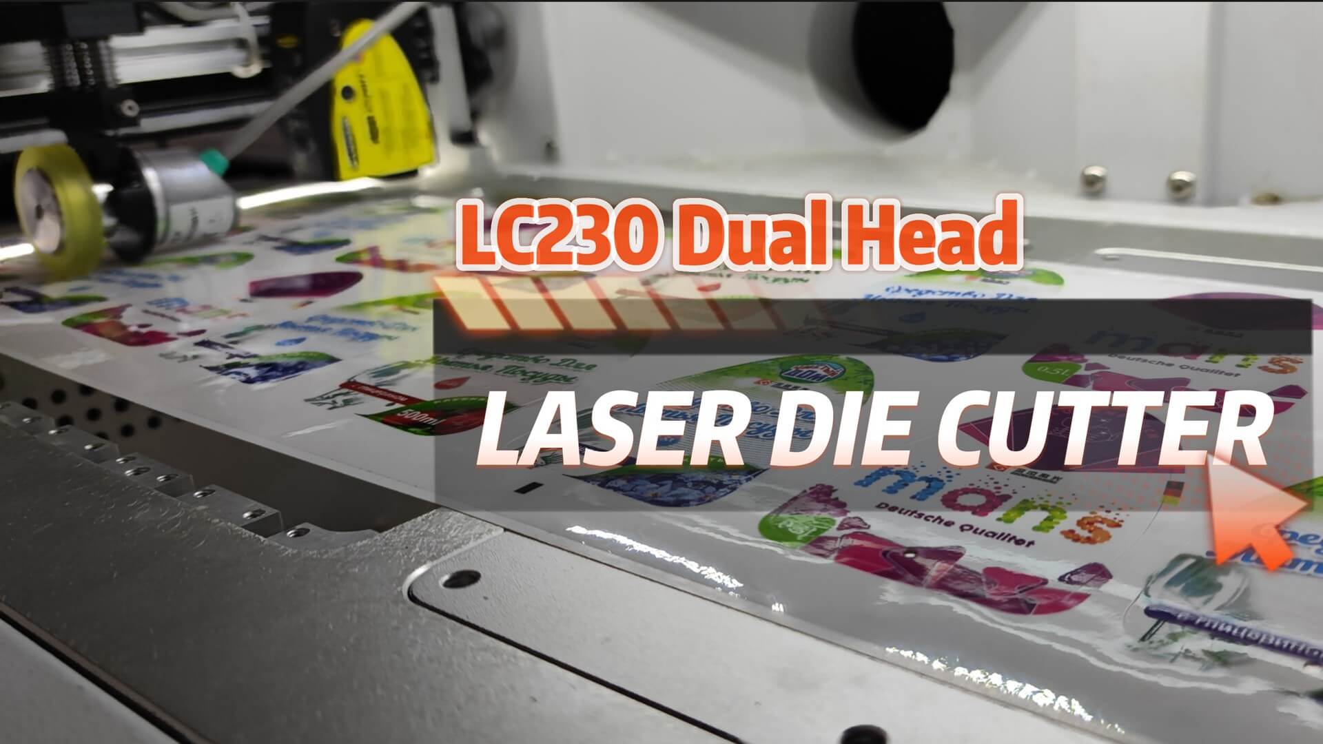 dual head laser cutter for label with lamination LC230
