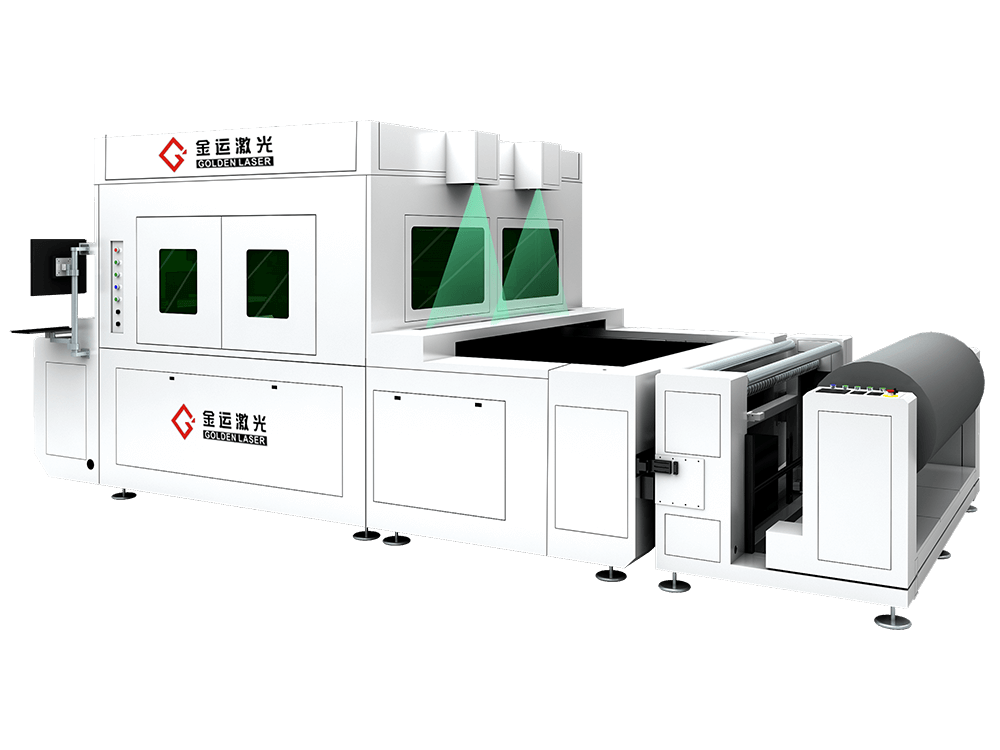 high speed flying laser cutting machine with dual scan head