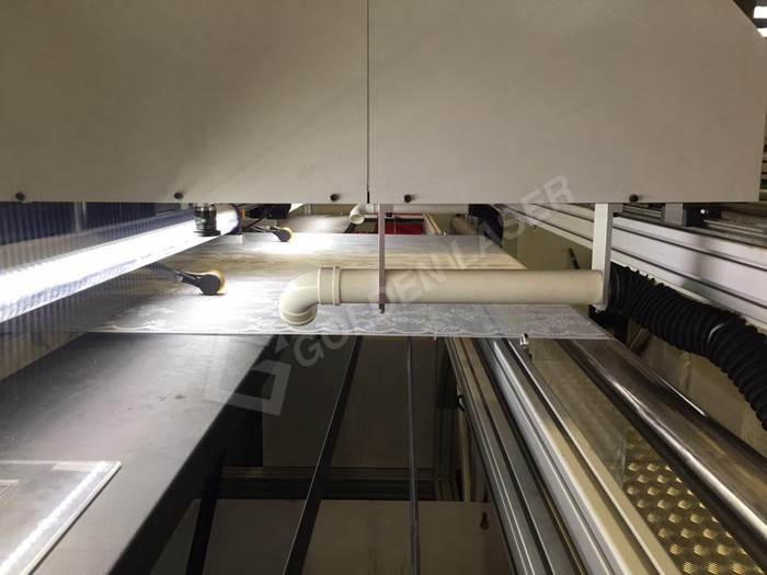 lace laser cutting machine testing