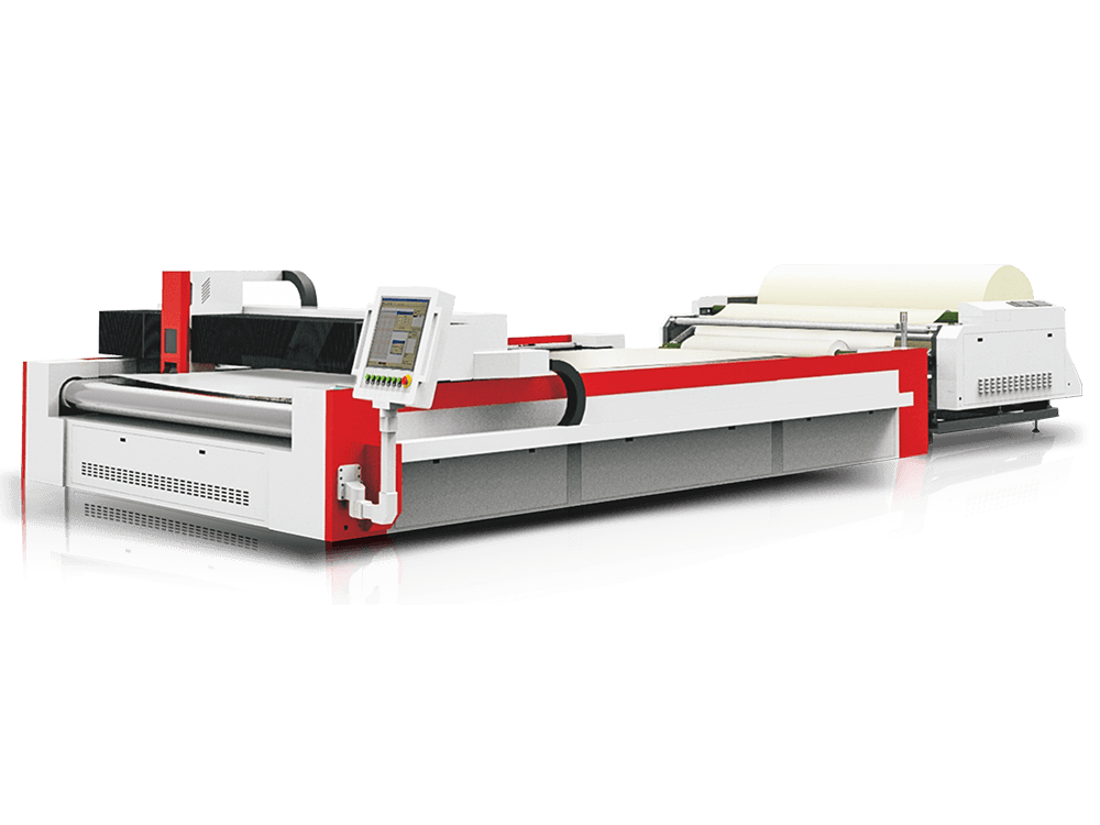 large format co2 laser cutting machine with conveyor and auto feeder