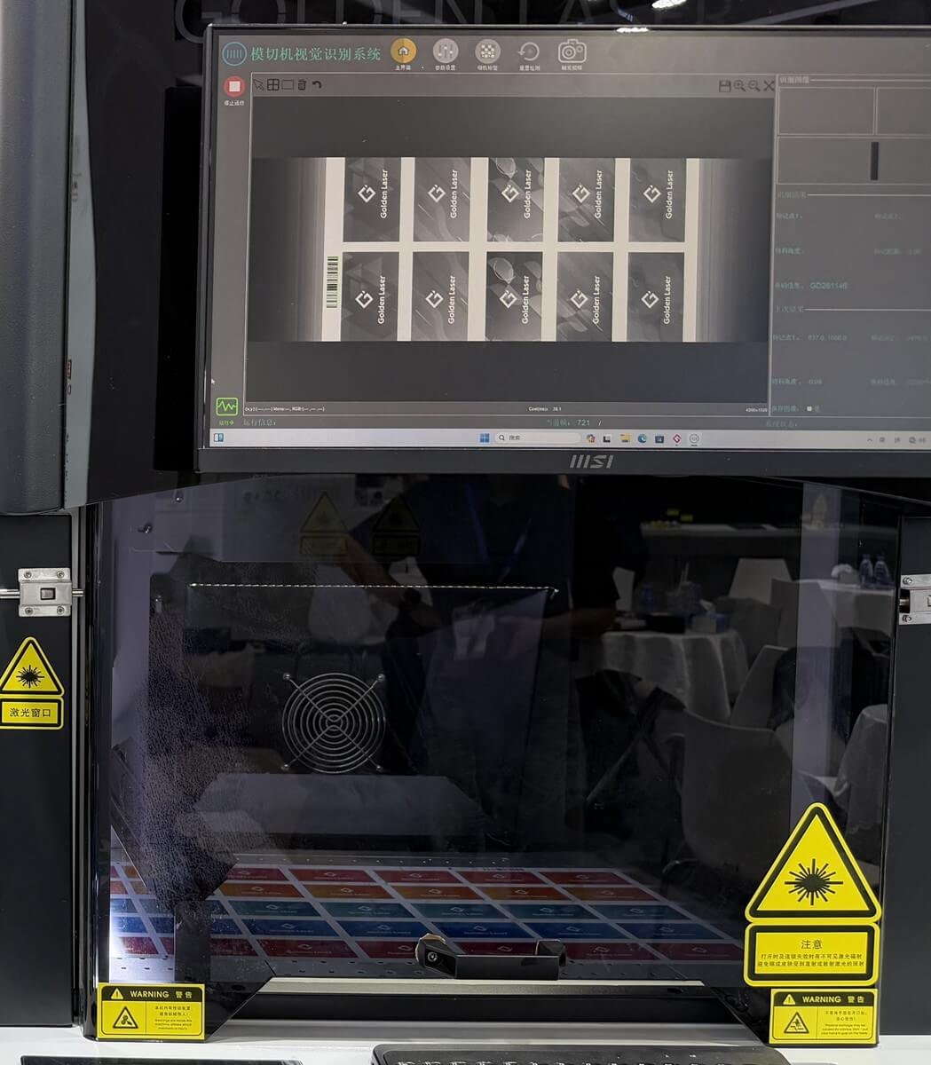 laser die cutter with vision registration system